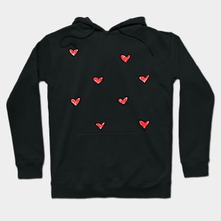 Heart print Hoodie